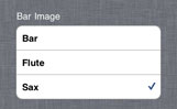 Metronome settings Bar Image