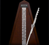 Metronome with flute arm