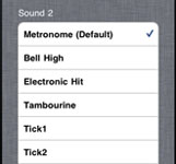 Metronome settings 2